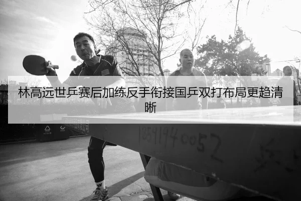 林高远世乒赛后加练反手衔接国乒双打布局更趋清晰